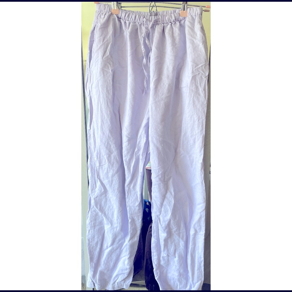 Lavender Linen/cotton pants 💜